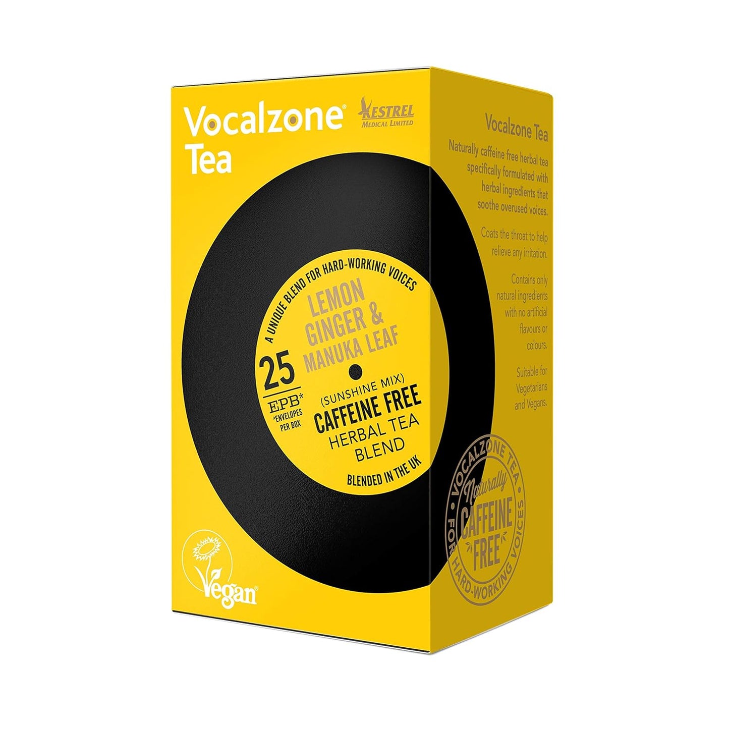 Vocalzone Tea – Lemon, Ginger & Manuka Leaf